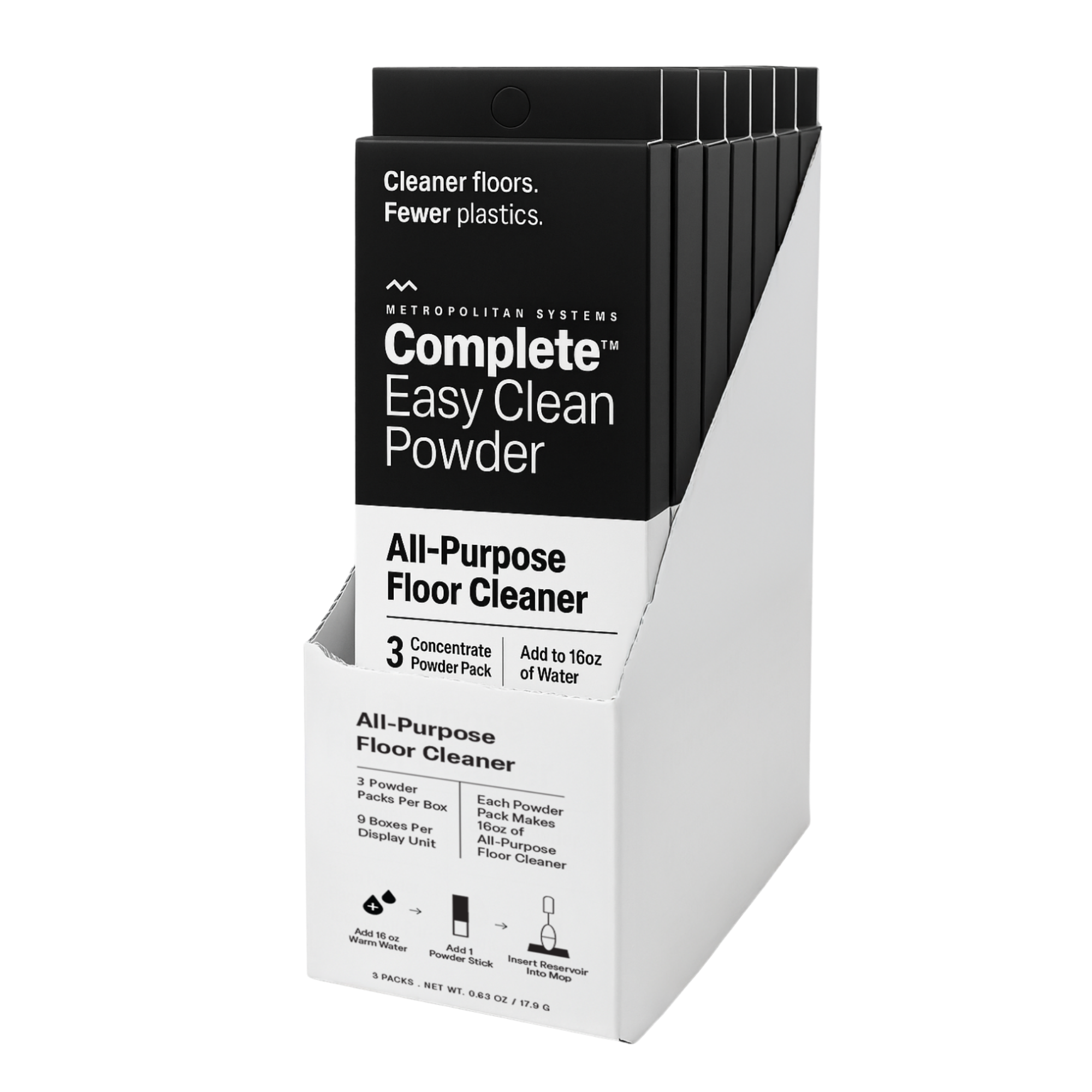 Metropolitan Systems Complete™ Easy Clean Powder (9 pack with display box)