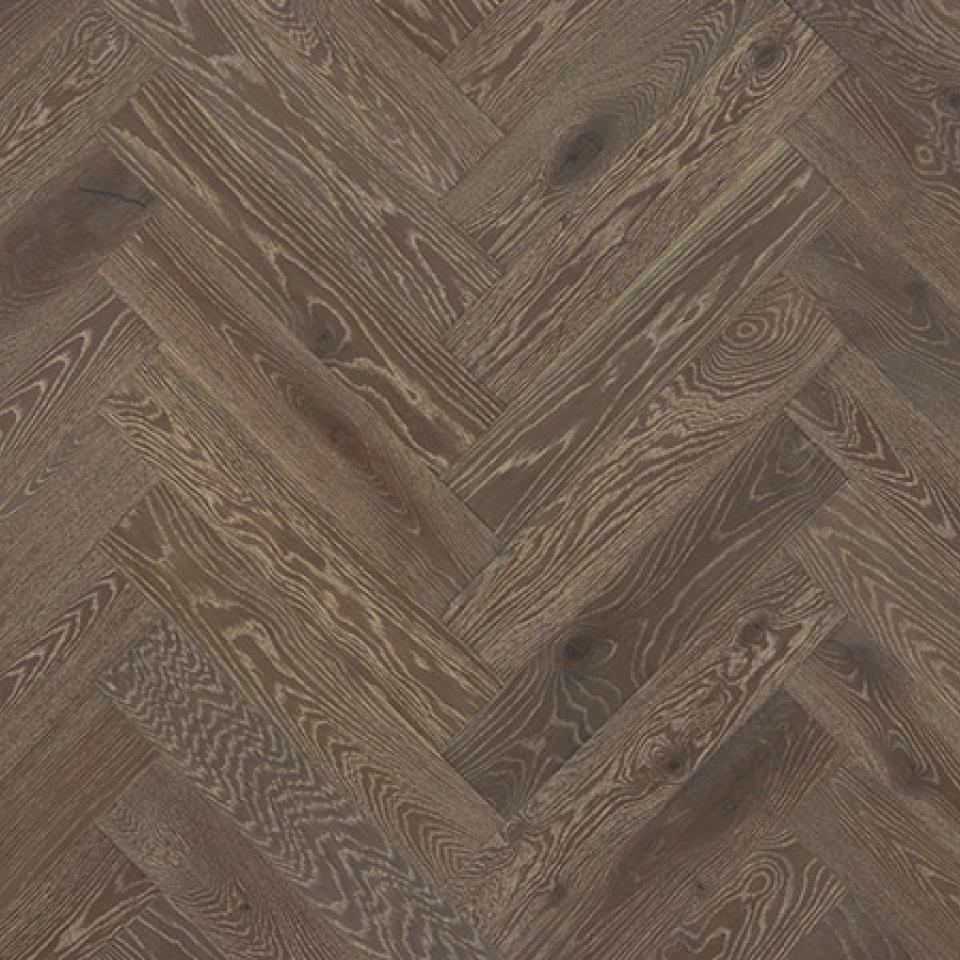Brushed Oak Black Butte Herringbone